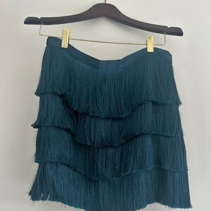 Fringe mini skirt